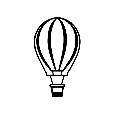 hot air balloon isolated icon illustration designの写真素材