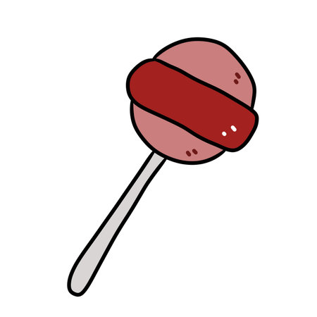 cartoon doodle candy on whiteの写真素材