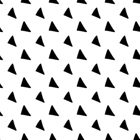 triangle pattern, black and white colorの写真素材
