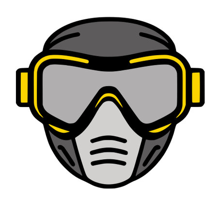 mask. web icon simple illustrationの写真素材