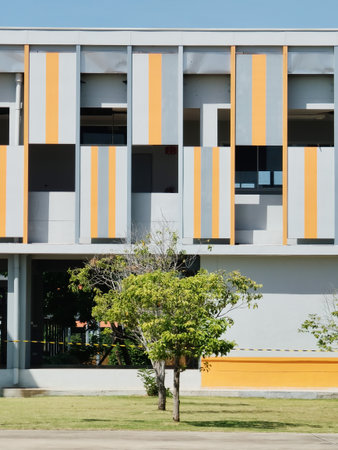 exterior of the modern office building