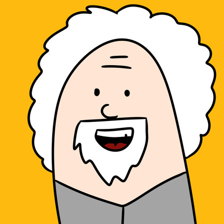 illustration of happy smiling man