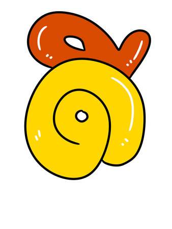 cartoon doodle text good Thai word isolated on white backgroundの写真素材