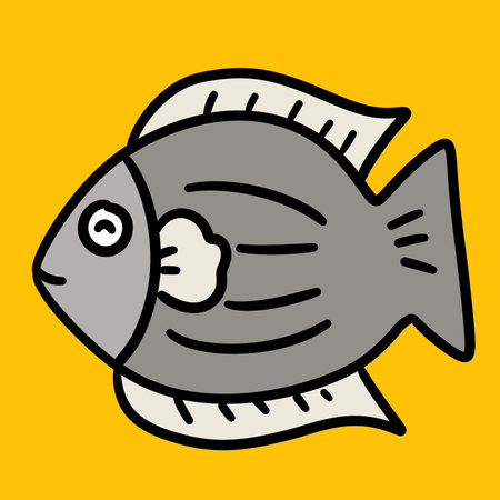 fresh and cute fish illustration design