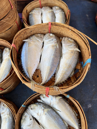 dried fish at the market