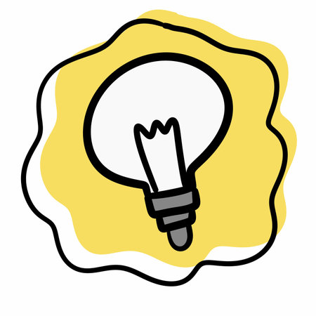 bulb. web icon simple illustrationの写真素材