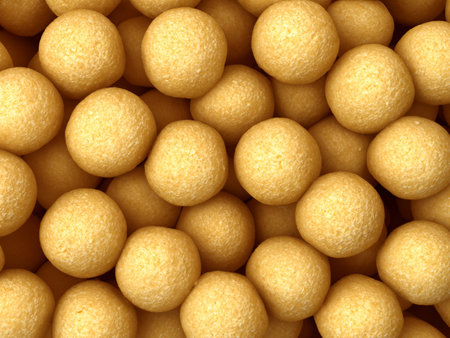 soy beans ball fried in food shopの素材