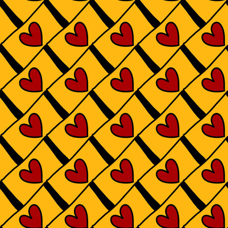 seamless pattern of heart background