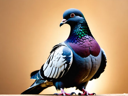 beautiful peacock with feathersの素材
