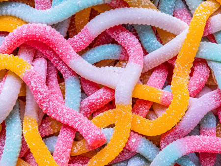 colorful candy canes backgroundの素材