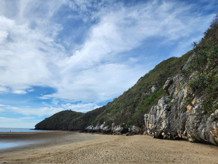 beautiful view of the sea coastの写真素材