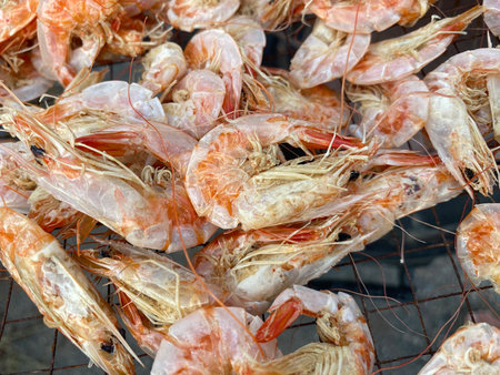 dry shrimp for cookingの写真素材
