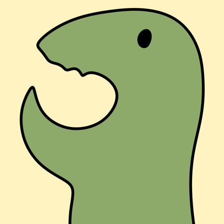 cute cartoon illustration of a funny monsterの写真素材