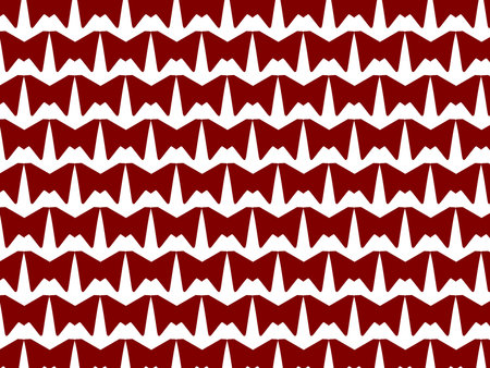 red and white zigzag pattern. hand drawn.の写真素材