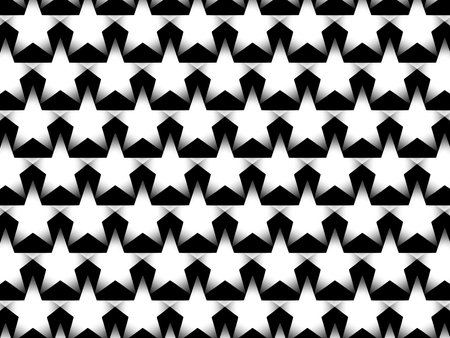 black and white star patternの写真素材