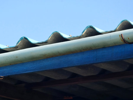 close up of roof tilesの写真素材