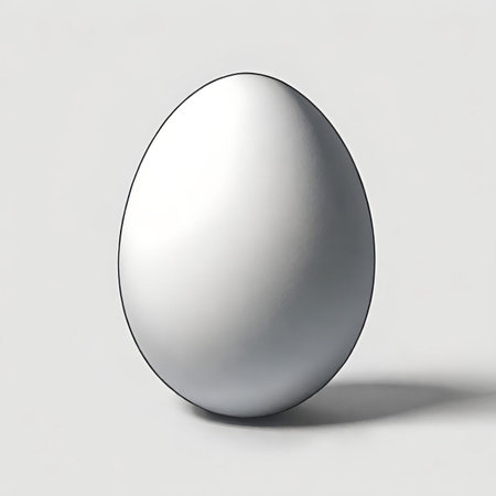 egg cartoon on white backgroundの素材