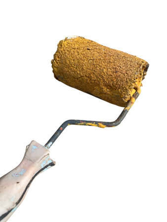 old rusty metal rollerの写真素材