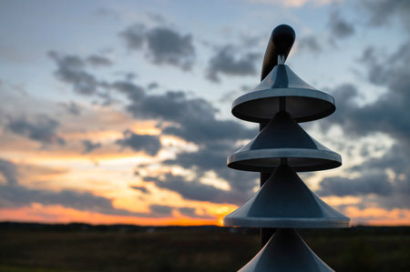 Pacific Percussion Day. RCM Festival of Percussion. Percussion Day. Outdoor Harmony Bells During Sunset. Background Wallpaper. 20の写真素材