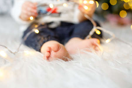small children fingers on a blurred background