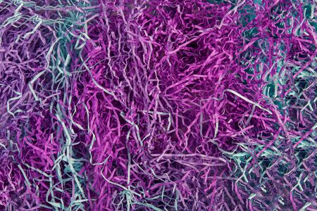 Purple, blue paper for packaging and filling for gifts and parcels. Safe transportation of fragile...