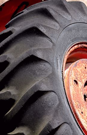 large tractor tireの写真素材