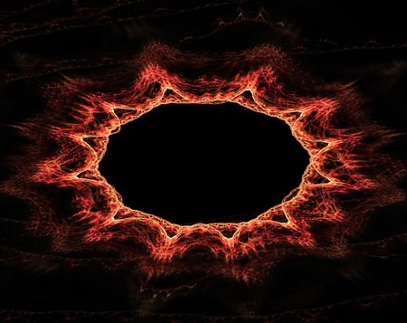 a colored wallpaper fractal for web backgrounds over blackの写真素材