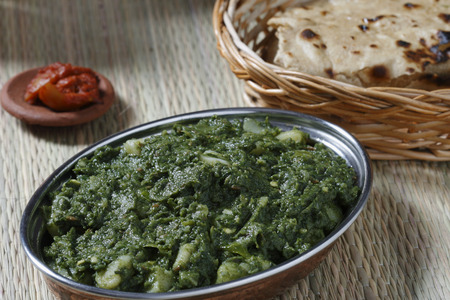 A Dish made from spinach and potatoes