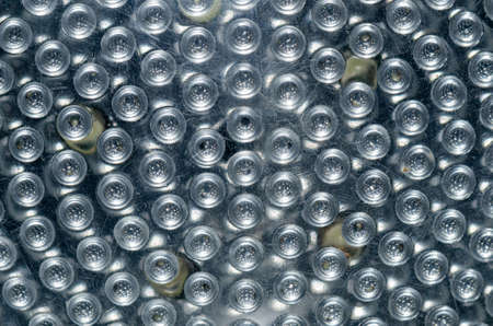 macro shot of an old led lamp, background, copy space.