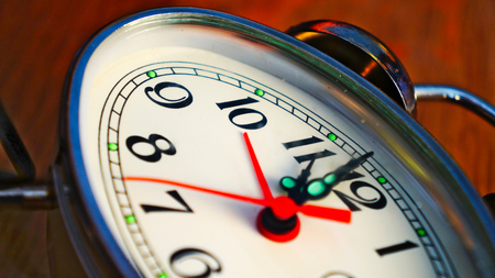 Old Alarm Clock in Metal