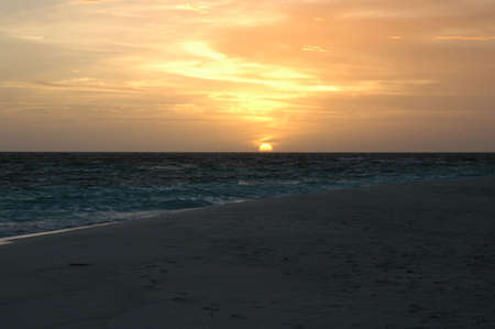 Sunset at Maldivesの写真素材