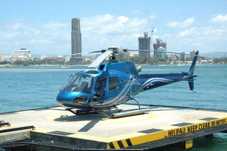 Blue Helicopterの写真素材