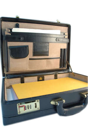 Briefcase with text areaの写真素材
