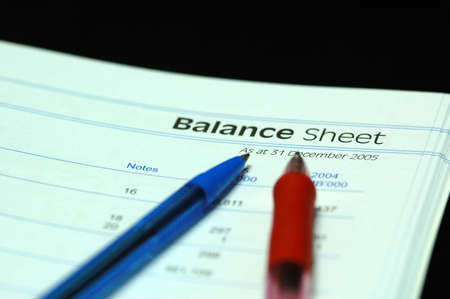 Balance Sheetの写真素材