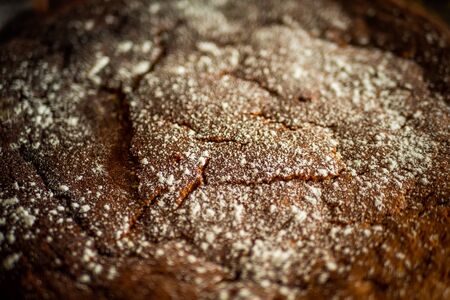 Chocolat and carrot cake texture