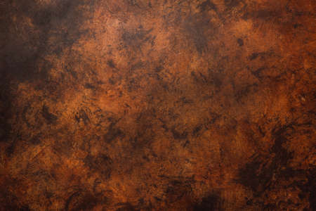 Brown weathered wall textured background with reddish tones. Aged wall.の写真素材