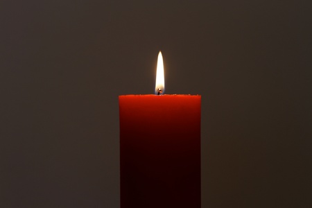 Isolated red candleの写真素材