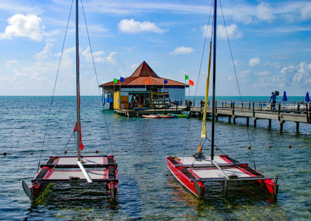 Sun sea and boats is the perfect cocktail for the good lifeの素材 [FY310205009920]