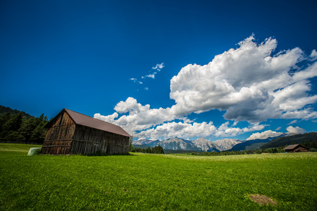 beautiful view on the Gehrenspitze in Seefeld in Tirolのeditorial素材