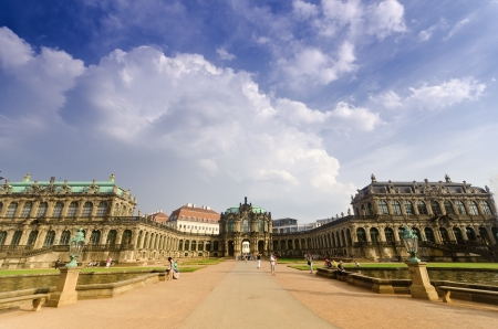 The Zwinger is a famous Rococo Palace in the City of Dresdenのeditorial素材