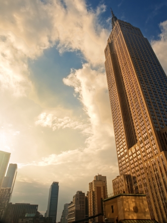 Sunset in New Yorkの写真素材