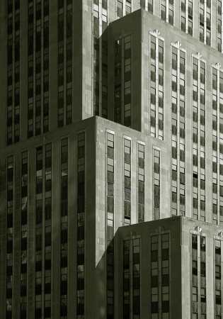 Top of Skyscraper in New Yorkの写真素材