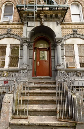 Entrance of a House in East Village, New Yorkの写真素材