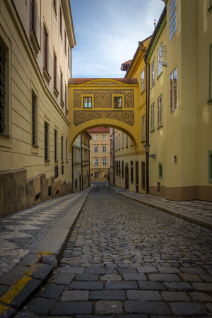 Prague city early in the morningの写真素材