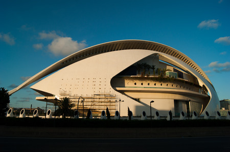 City of arts and science Valencia city Spainのeditorial素材