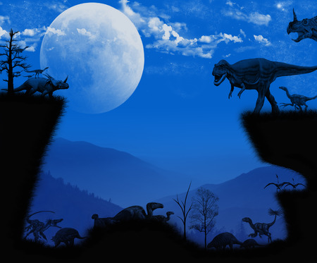 Wild dinosaurs timeの写真素材