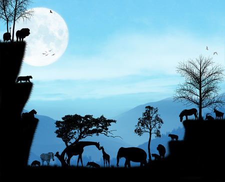 Africa moment Illustrationの写真素材