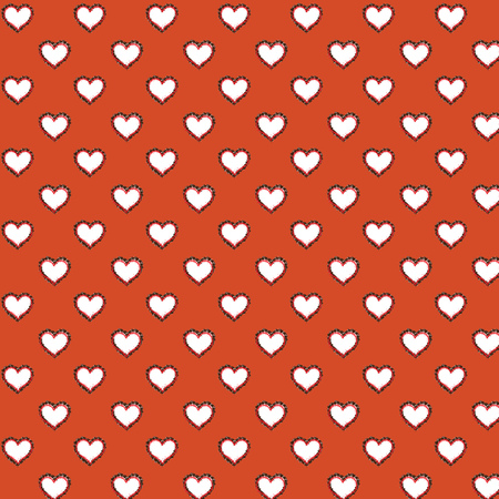 Digital love hearts paperの写真素材