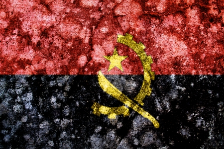 angola grunge flagの写真素材