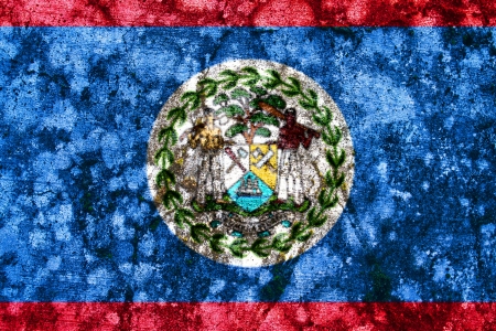 belize grunge flagの写真素材